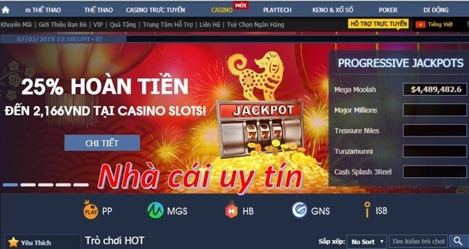 Nha Cai Uy Tin Casino Slots